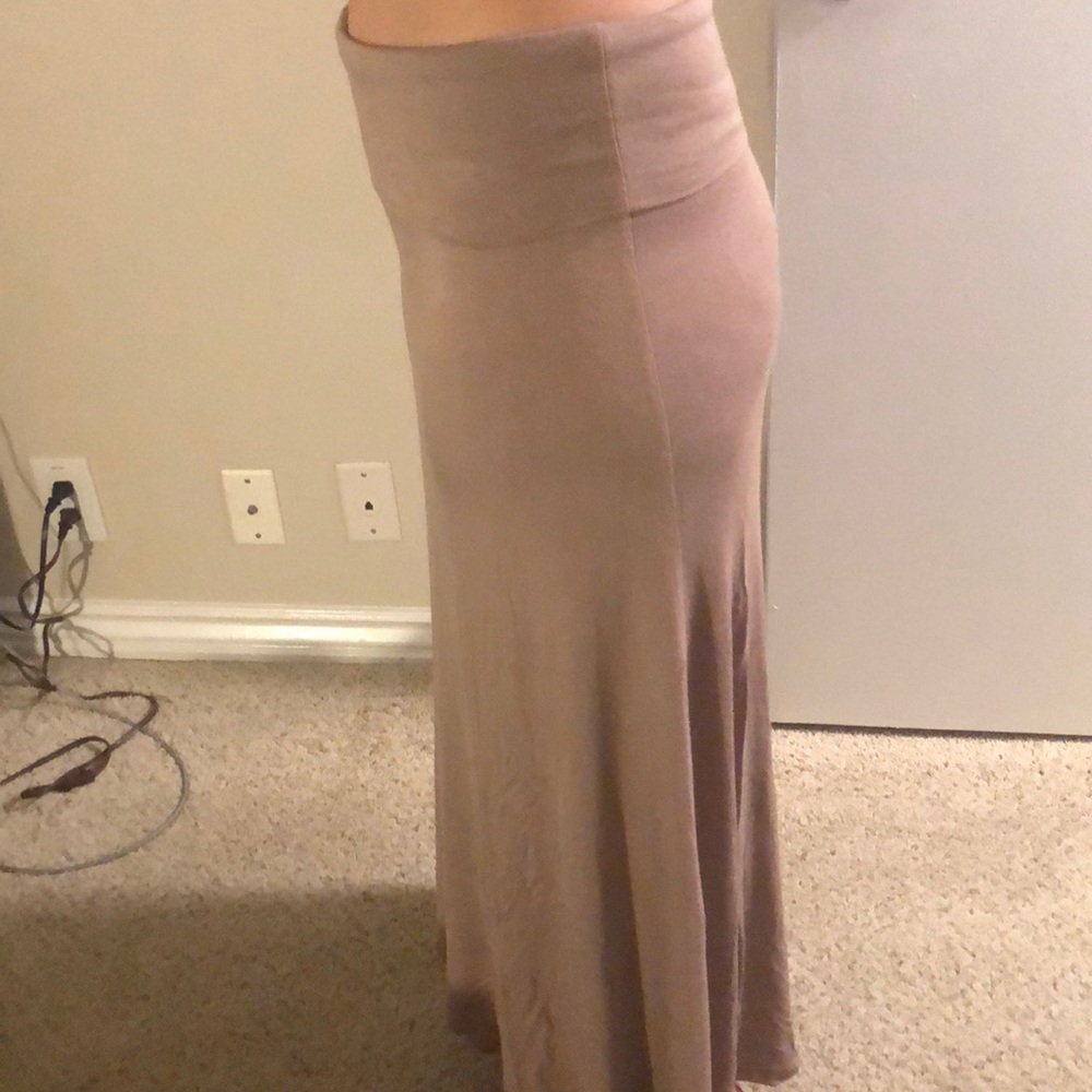 Tan Maxi skirt